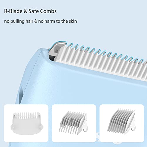 Favrison Baby Hair Clippers, Professional Quiet Hair Trimmer for Kids and Toddler, Waterproof & Rechargeable Cordless Hair Cutting Machine for Ch