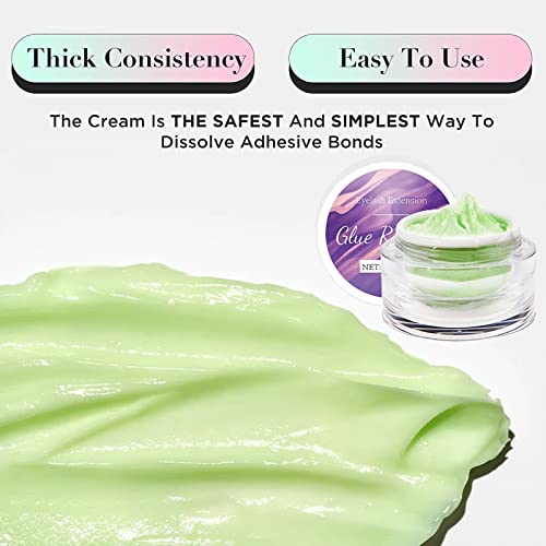 Eyelash Extension Remover - Lash Remover, Low Irritation Fast Action Lash Extension Adhesive Remover for Sensitive Eyes, Small Boxes Suitable for