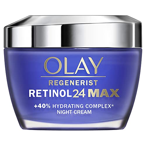 Olay Retinol 24 MAX Night Cream With 40% More Retinol Complex, Advanced Anti-Ageing Eye Cream For Firmer Skin, Reduces Wrinkles, Fine Lines And P