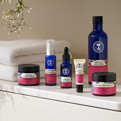 Neal's Yard Remedies | Wild Rose Glow Facial Oil For Face Skin Care With Certified Organic Essential Oils | 30ml