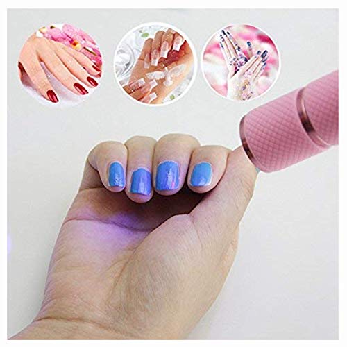 Glamza White Professional Mini Portable Travel Nail Cure LED Light Lamp Fast Gel Nail Dryer