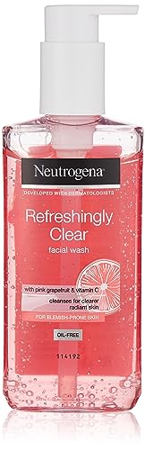 Neutrogena Clear and Radiant Facial Wash, White, 200 ml (Pack of 1)