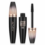 Mascara Black, 4d Silk Fiber Eyelash Mascara Waterproof, Longer & Thicker Lash, Extra Long Fiber Mascara and Thick, Long Lasting, Waterproof & Sm
