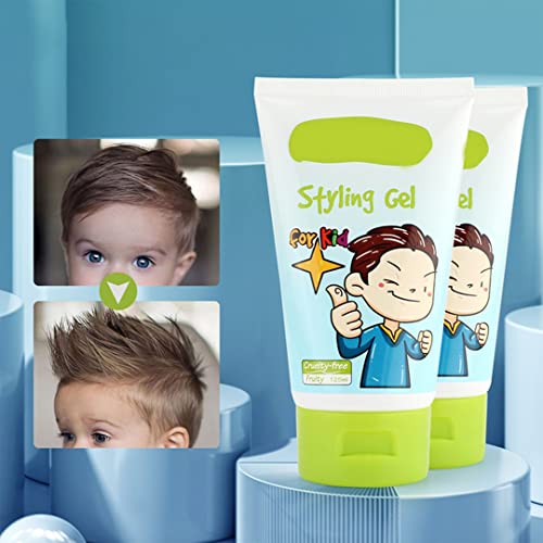 Kids Hair Gel,Styling Gel for Kids All Natural Baby Hair Gel Medium-Strong Hold | Alcohol-Free |Fruit fragrance| 4.4oz.