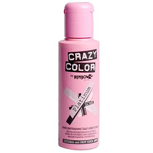 Renbow Crazy Color Semi Permanent Hair Color Cream Platinum No.28 100ml