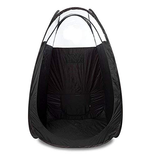 Black Pop Up Spray Tanning Tent - Professional Mobile Spray Tan Cubicle