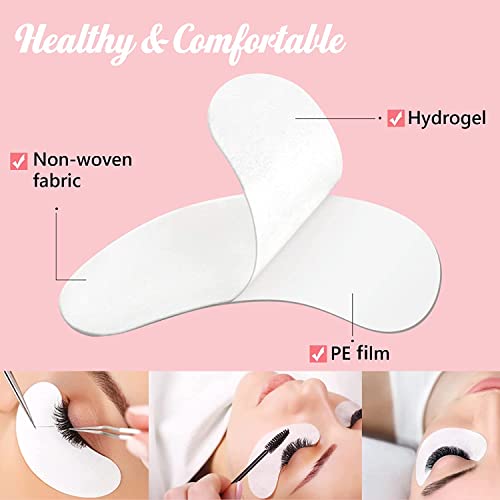 GreenLife® 100 Pairs Eyelash Lash Extension Under Eye Patches Under Eye Gel Collagen Eye Pads Lint Patches