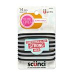 Scunci No-slip Grip Evolution Jelly Ponytailers, 14 Count, Colors May Vary