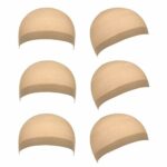 6pcs Soft Comfortable Stretchy Nylon Wig Cap Unisex Wig Stocking Cap Hair Cup for Women and Men