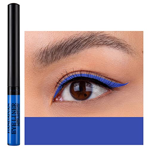 Coloured Eyeliner, Matte Liquid Eyeliner, Blue Eyeliner Long-Lasting Waterproof Liquid Eye Liner, Highly-Pigmented Colourful Eyeliner for Eye Mak