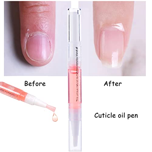 Cuticle Oil Pen for Nail Care, Nail Oil Pen Rose Nail Oil Hand & Nail Treatment Pedicure (Rose)