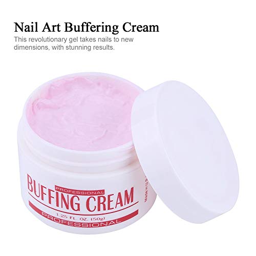 DEWIN Super Nail Buffing Cream, Carnate Nail Buffing Cream Nail Art Buffing Cream Nail Brush Buffer Varnish Polish Polishing Strip Nail Art 3Pcs/