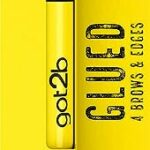 got2b Glued for Brows & Edges 2 in 1 Wand Eyebrow Gel, 72hr Hold, No White Residue or Stickness, Vegan, Silicone Free, Alcohol Free, 16 ml