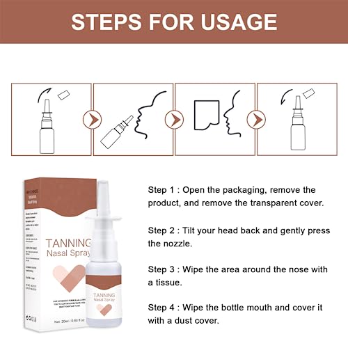 BronzeMist Tanning Nasal Spray, Self Tanning Nasal Spray,Sunless Tanning Mist,Summer Color Sunless Self Tanning Mist for All Skin Tones (1PCS)
