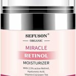 Retinol Moisturizer Cream,For Face&Eye Area Anti Aging Wrinkles & Acne & Fine Lines,with Vitamin E&Hyaluronic Acid & Jojoba Oil.Best Night&Day Fa