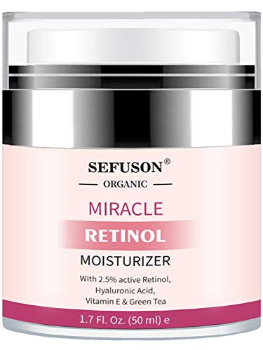 Retinol Moisturizer Cream,For Face&Eye Area Anti Aging Wrinkles & Acne & Fine Lines,with Vitamin E&Hyaluronic Acid & Jojoba Oil.Best Night&Day Fa