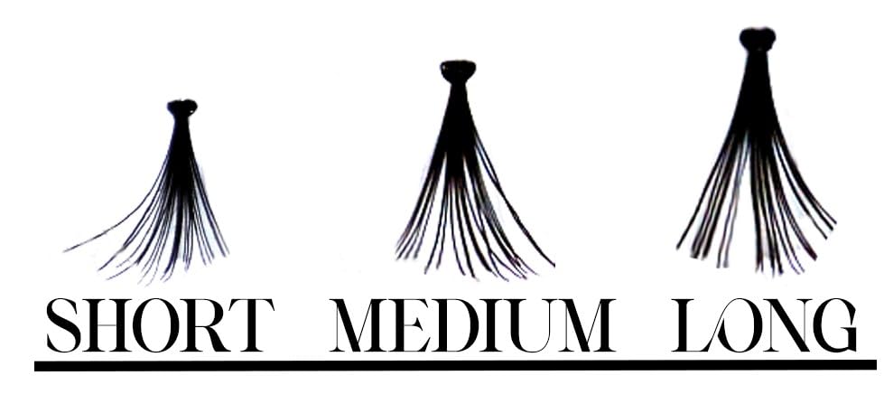 Ultra Thick Knotted Individual Cluster Eyelashes False Lashes Fabz Beauty (Pack of 3 - Long 12mm)