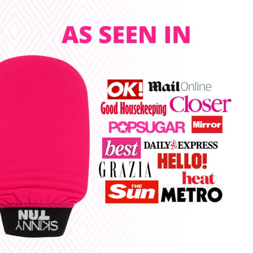 Skinny Tan Dual-Use Double Sided Exfoliating Glove - Exfoliator Easily Removes Fake Tan, Prep Skin for New Streak-Free Self Tan, Skincare & Face