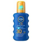 NIVEA SUN Kids Protect & Care Coloured Spray SPF 30+ (200 ml) Sunscreen Spray with SPF 30 Kids Suncream for Sensitive Skin, Immediately Protects