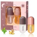 KAIYOCA Lip Plumper Set, 2pcs Lip Plumper Extreme,Lip Plumping Gloss Lip Filler, Lip Enhancer for Fuller, Hydrating & Reduce Fine Lines Day&Night