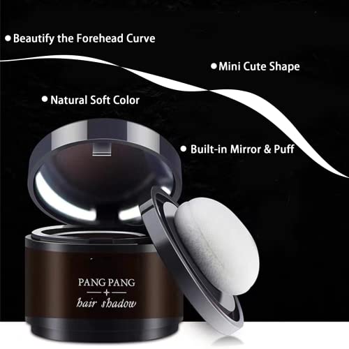 Instantly Hairline Shadow,Hairline Powder,Root Touch Up Quick Cover Brown Hair Root Concealer for Hairline,Shadow,Eyebrows, Beard,Waterproof,Lith