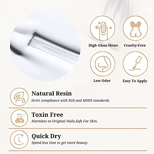 AILLSA White Gel Nail Polish, 15ml Soak Off U V Gel Polish, Color Gel Nail Varnish Long Lasting, Nail Art Manicure Set DIY at Home 1Pcs