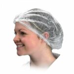 Disposable White Mob Caps Hair Net Spray Tanning Caps X 100 N&b