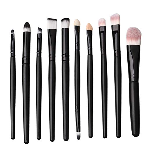 Makeup Brushes ZHIYE Make up Brush Set 20 PCs Professional Face Eyeliner for Foundation Blush Concealer Eyeshadow with Travel Black