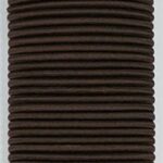 24 Pcs Dark Brown Crazy Bobble® Premium Non-Metal Hair Elastics Hair Bands 4mm Thick Hair Ties For Adults and Kids