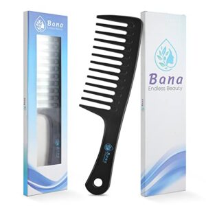 Wide Tooth Comb Bana Shower comb Curl Comb Wet Hair Comb Silky Hair Comb for Men Hair Combs for Women Big Tooth Comb Detangling Comb Special Curl