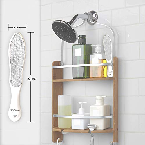 SlkySmooth 3-in-1 Foot File | Hard Dead Skin Remover | Cracked Heels Callus Pedicure Scrubber Corn Removal | Scraper Grater Pumice Stone Exfoliat