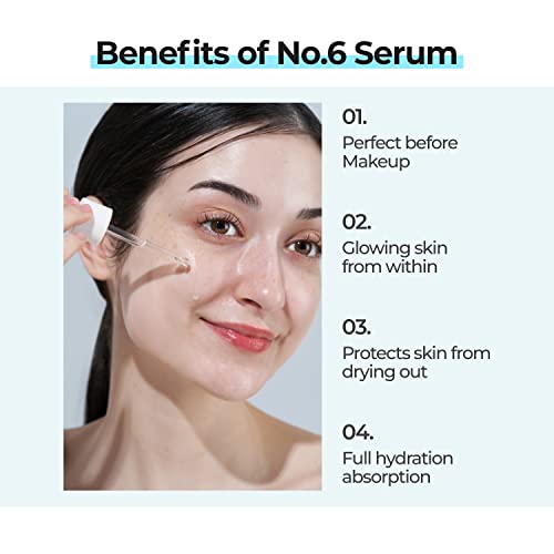 numbuzin No.6 Deep Sleep Mask Serum | Instant, Long Lasting Hydration, Hyaluronic Acid, Niacinamide, Refreshing Iceland Glacier Water | Korean Sk