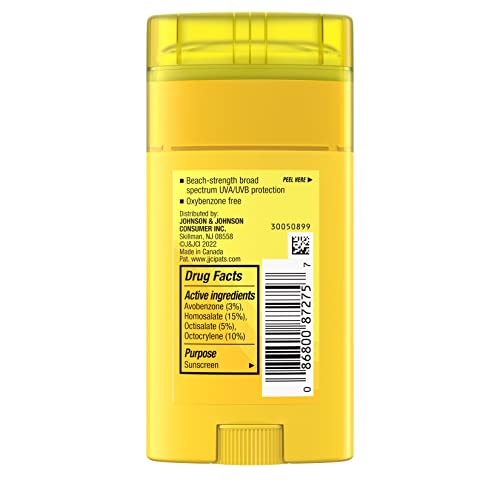 Neutrogena Beach Defense Sunscreen Stick with Broad Spectrum SPF 50+, Lightweight Water-Resistant Sunscreen with Oil-Free & PABA-Free Formula, 1.