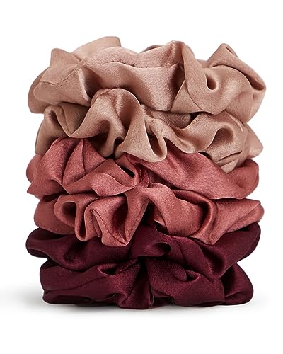 Kitsch Satin Scrunchies - Softer than Silk Scrunchies for Women | Cute Hair Ties & Hair Scrunchies for Hair | Stylish Scrunchie for Teens | Scrun