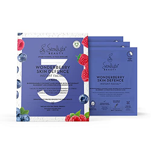 Seoulista Beauty Super Hydration Instant Facial – Hydrating Beauty Face Mask for Dry Skin - Infused with Hyaluronic Acid and Coconut – Dermatolog