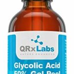 QRxLabs Glycolic Acid 50% Gel Peel With Chamomile And Green Tea Extracts - Professional Grade Chemical Face Peel For Acne Scars, Collagen Boost,