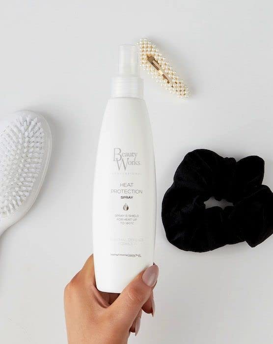 Beauty Works Heat Protection Spray 250 ml for Straightening Curling Heat Styling Hair