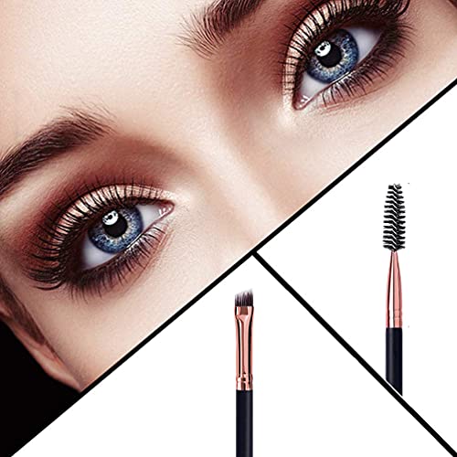 Mihqy 2 PCS Eyebrow Pencil Waterproof with Brow Brush, Dual Ended Eyebrow Pen, Automatic Makeup Cosmetic Tool(Dark Brown)