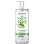 Lakeland Cosmetics Aloe Vera Gel contains 100% pure natural bio active aloe gel moisturiser, soothes cuts, irritated skin, burns & sunburn relief