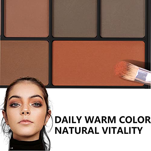 HERBENJOY Eyeshadow Palette Full Matte Pallets 10 Eye Shadow Shades Smokey Makeup Set,Intense Color,Pressed Pigments,With Dual-Ended Applicator B