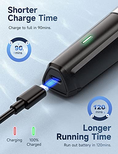 Beard Trimmer Hair Clippers Men, Nose & Ear Trimmer, 9-in-1 Body Groomer Men Kit, Cordless Rechargeable Hair Clippers with 7 Limit Combs, Stainle