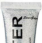 Gel Glitter Silver. Sparkling Glitter for your face & body with fine nib applicator