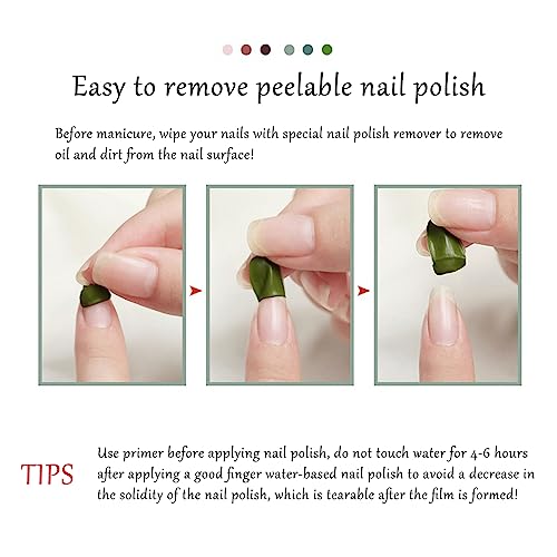 Gold Glitter Nail Polish - Champagne Color Nail Polish - Quick Drying Long-Lasting Nail Varnish - Peel Off Nail Polish No UV Needed - No Odor Non