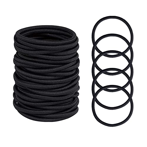 ILamourCar Hair Bands, 4mm Elastic Hair Ties Ponytail Holders, Hair Bobbles for Women, Hair Bobble Elastic Hair Bands, Perfect for Women and Girl