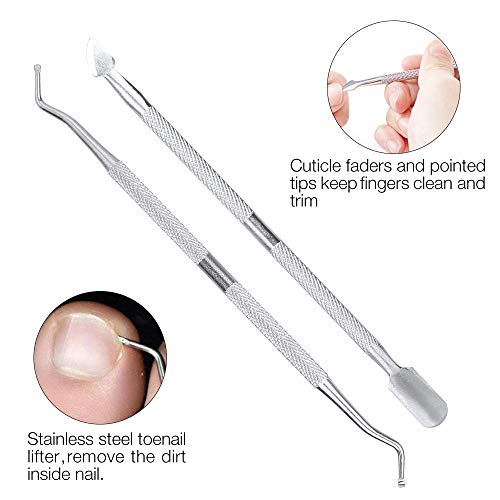 Professional Pedicure Kit, Gobesty Stainless Steel Foot File Pedicure and Manicure Set Pedicure Nail Clipper Hard Skin Remover Foot Care Kit for