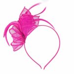 Swirl Looped Feather Aliceband Fascinator Ladies Wedding, Ascot, Races Headband