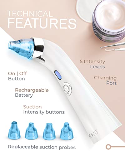 Blackhead Remover Vacuum Pore Cleaner Acne Comedone Extractor Face Blackhead Tool Facial Cleanser Sucker Spot Pimple Whitehead Black Head Deep Su