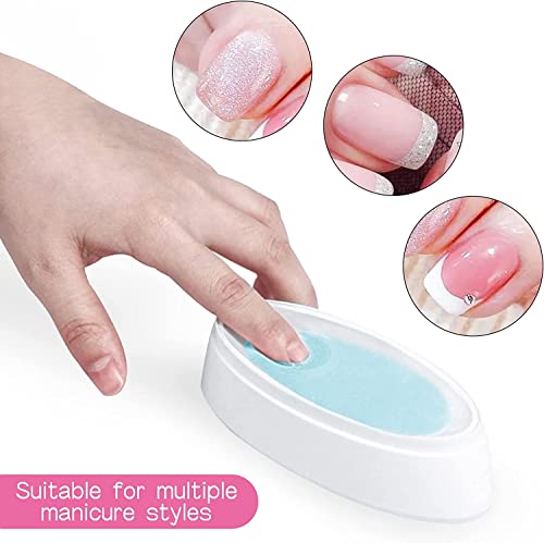 ELMACRAFT Durable Easy French Dip Tray Dipping Powder Container Dual Use for Short Extended Nails Molding for White Pink Smile Line Pack of 1YS-2