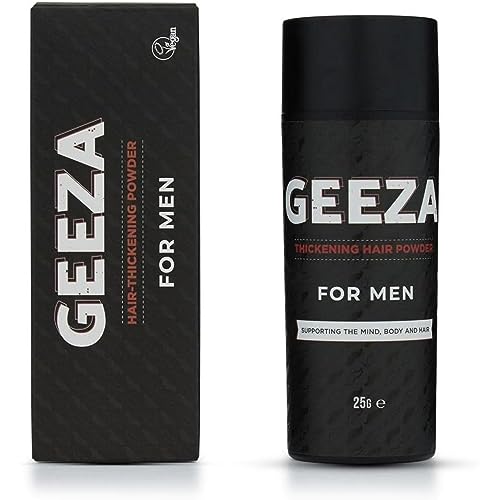 Geeza Hair Volume Powder - The Ultimate Men's Styling Secret for Instant, Invisible, Matte & Non-Sticky Volumising Root Boost.