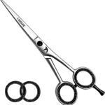 CANDURE Hairdressing Barber Hair Scissor for Professional Hairdressers Barbers Stainless Steel Hair Cutting Shears - For Salon Barbers, Men, Wome